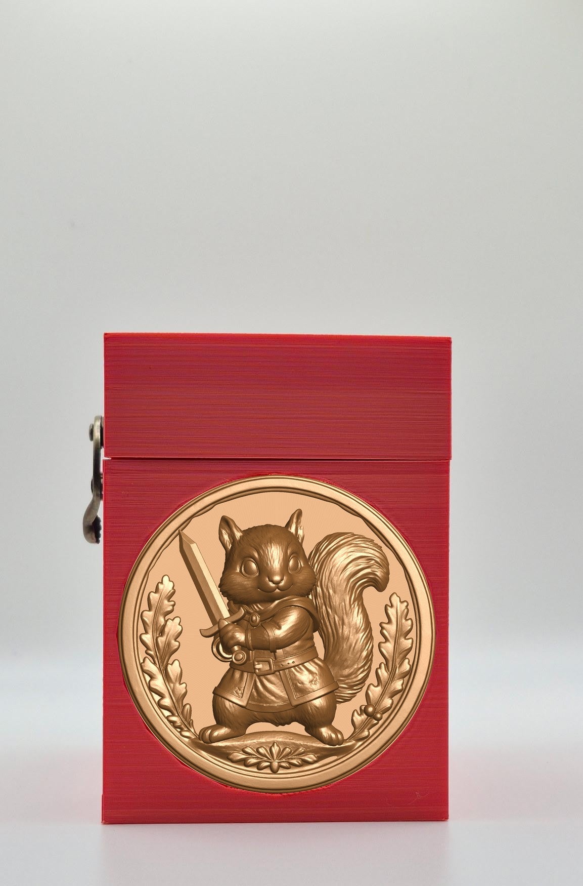 Squirrel Card Box — Red