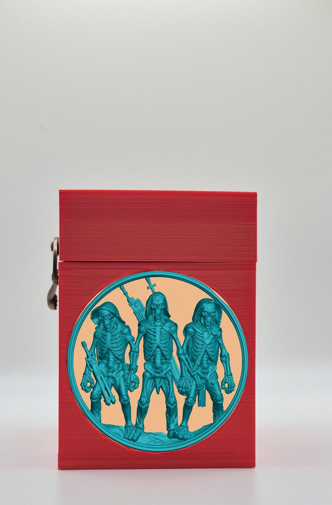 Skeleton Army Card Box — Red