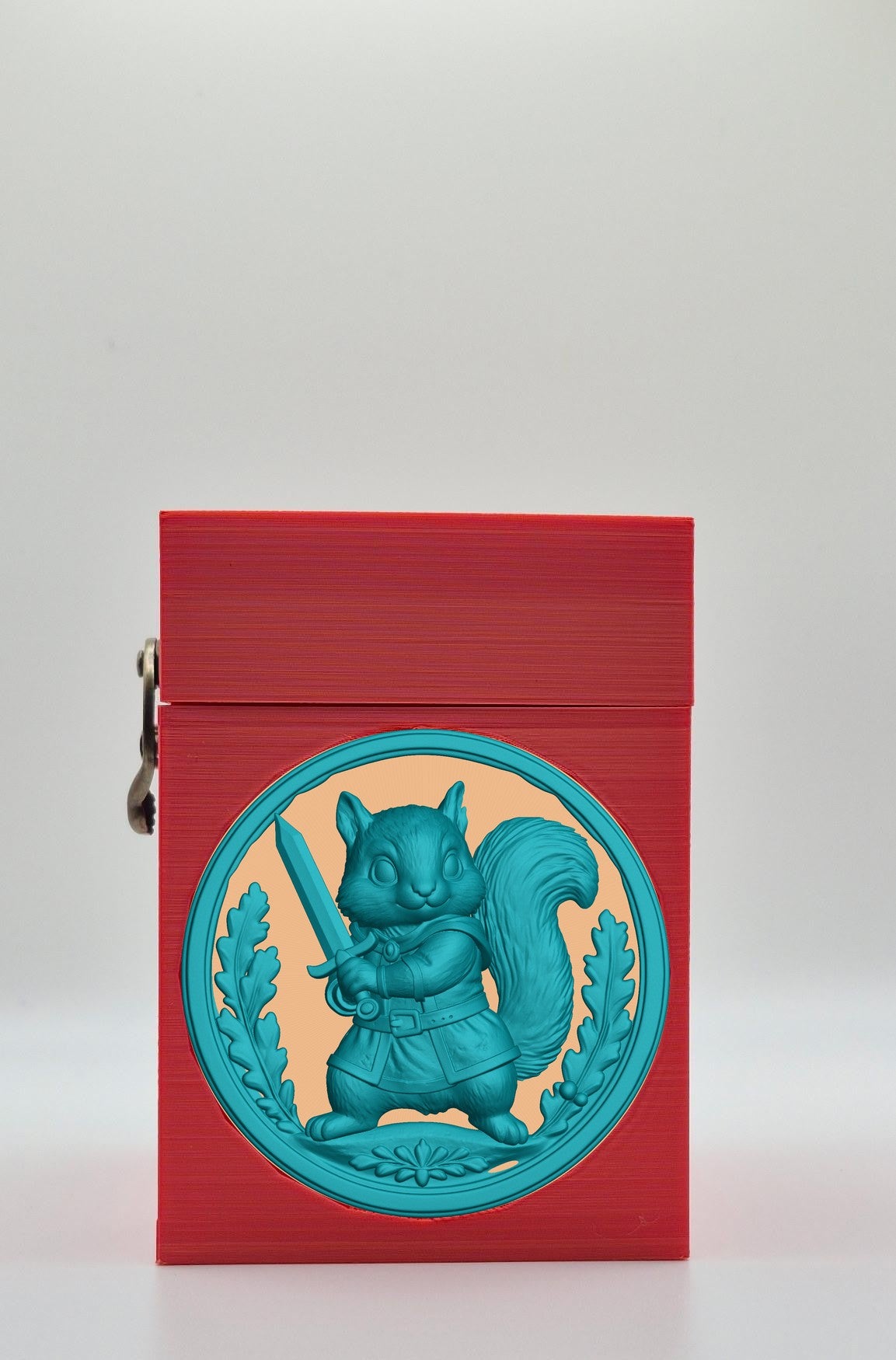 Squirrel Card Box — Red