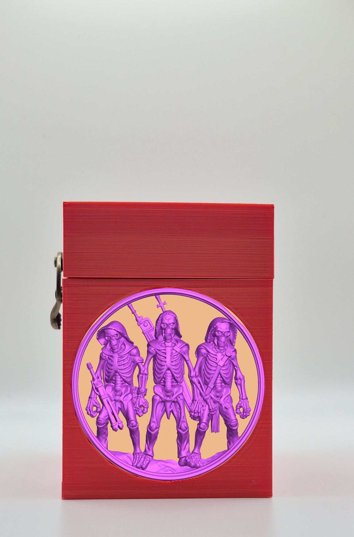 Skeleton Army Card Box — Red