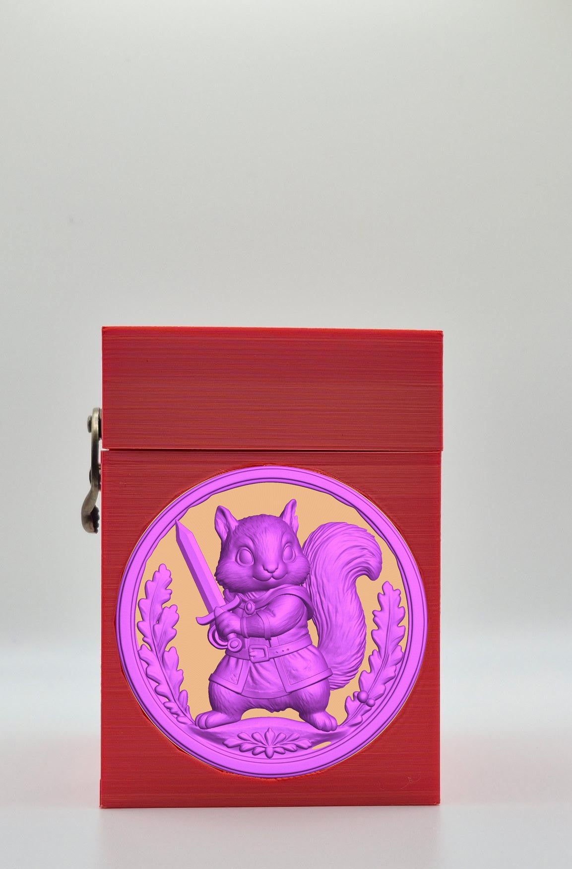 Squirrel Card Box — Red