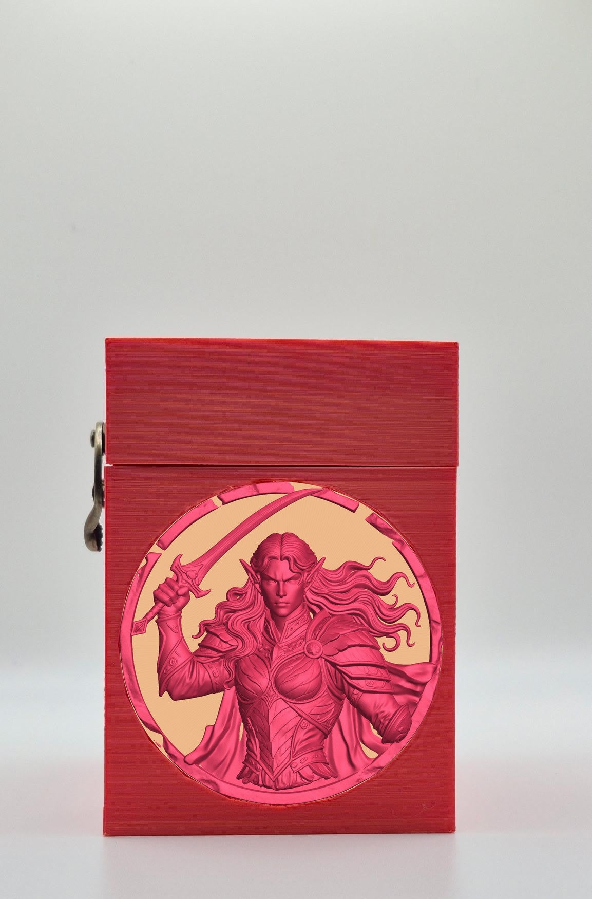 Elvish Warrior Card Box — Red