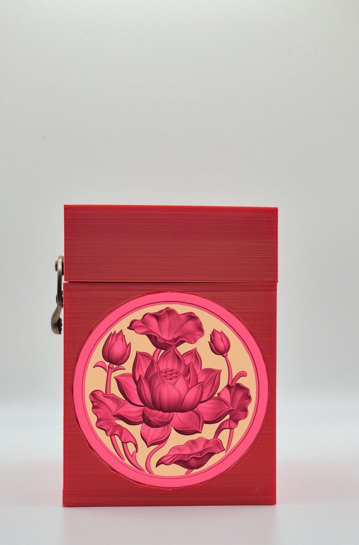 Lotus Card Box — Red