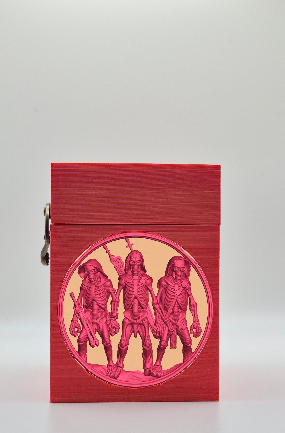 Skeleton Army Card Box — Red