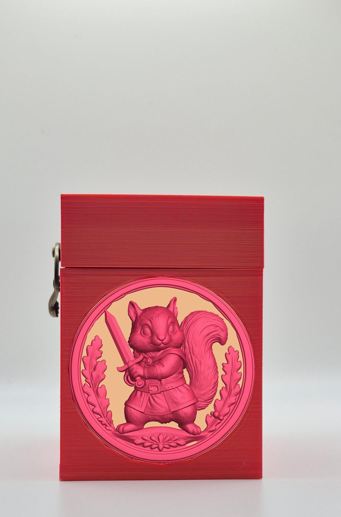 Squirrel Card Box — Red