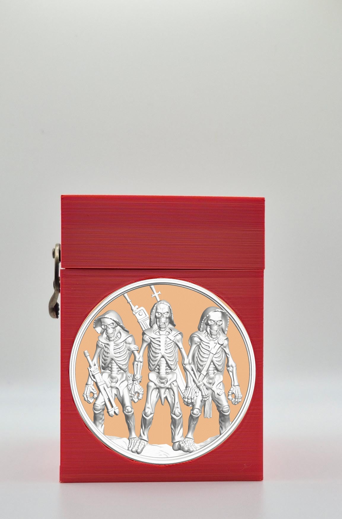 Skeleton Army Card Box — Red