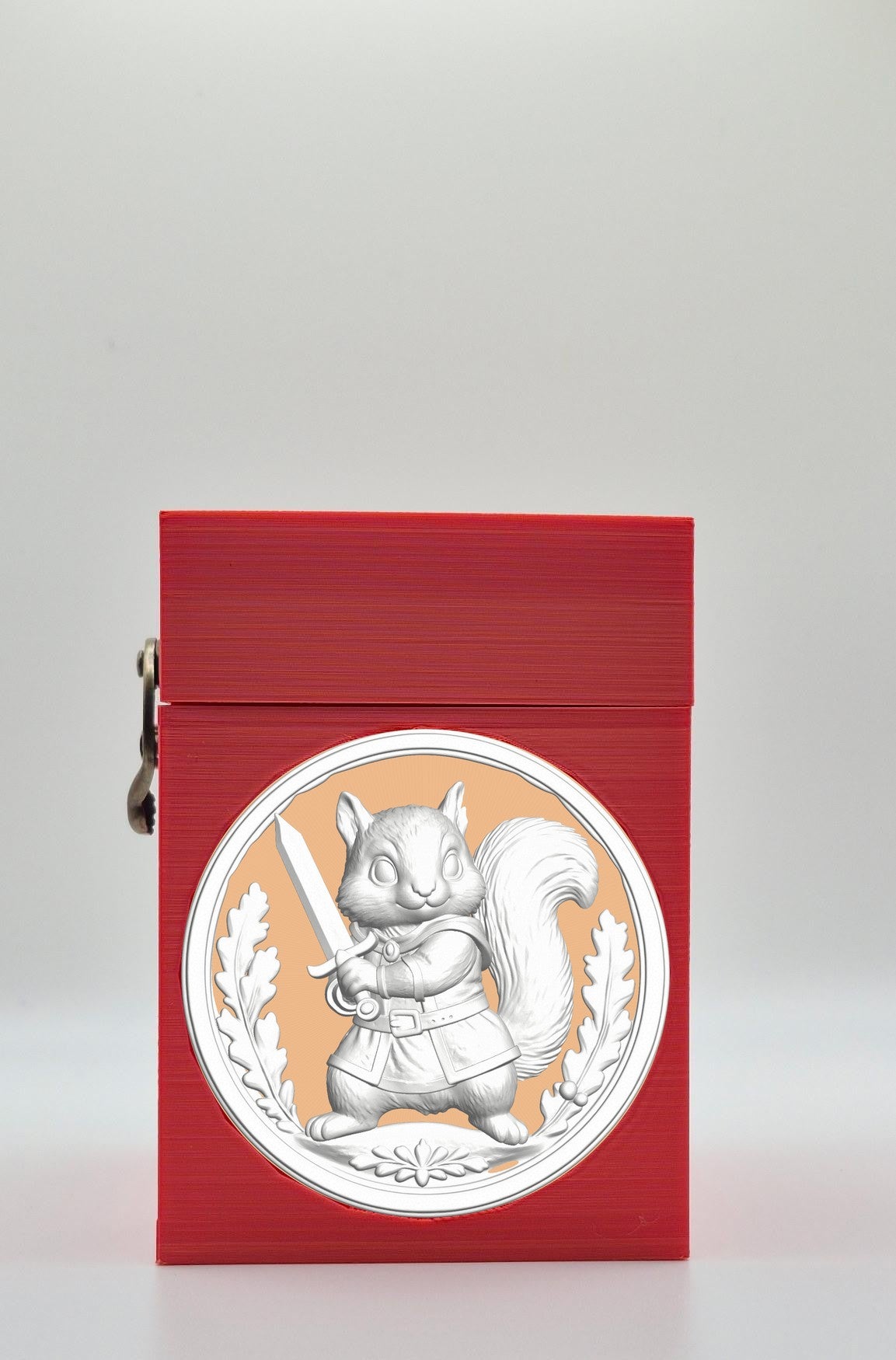 Squirrel Card Box — Red