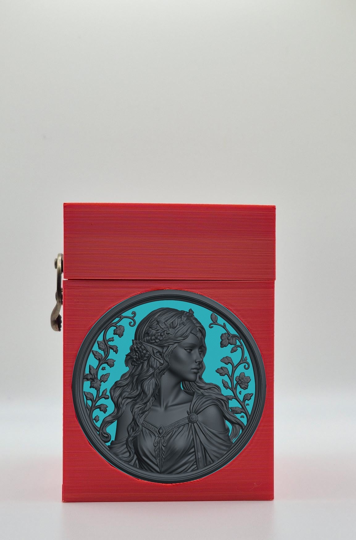 Elf Maiden Card Box — Red