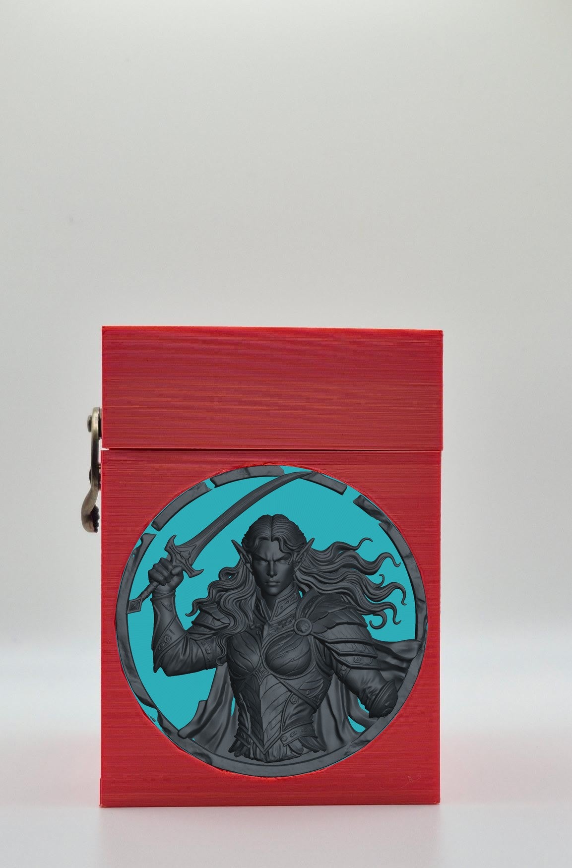 Elvish Warrior Card Box — Red