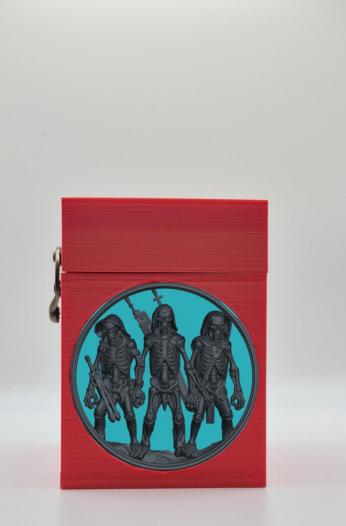 Skeleton Army Card Box — Red