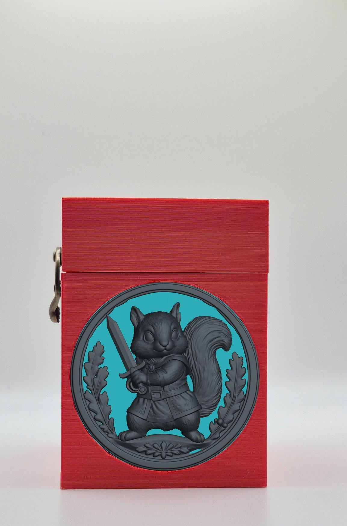 Squirrel Card Box — Red