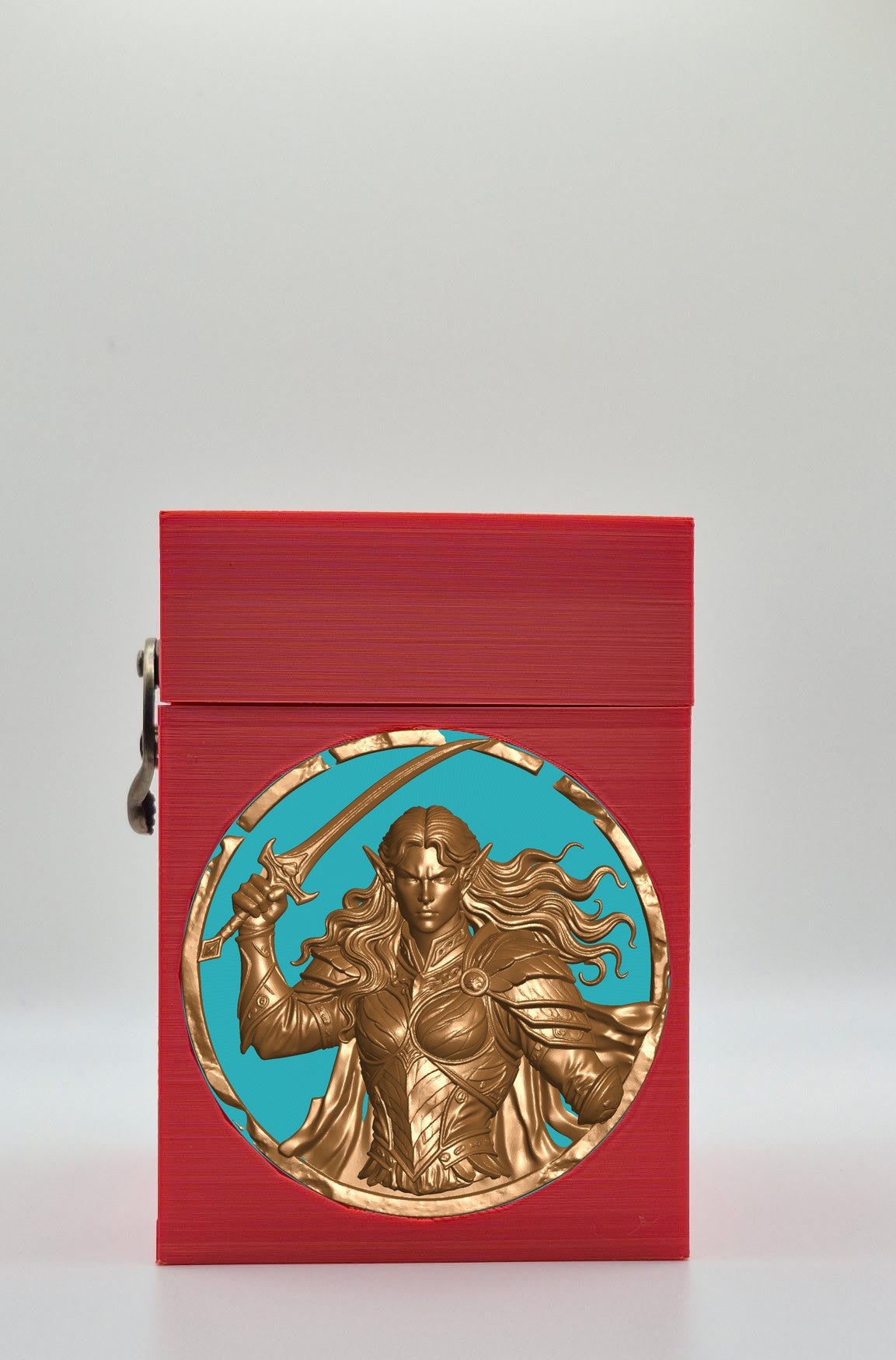 Elvish Warrior Card Box — Red