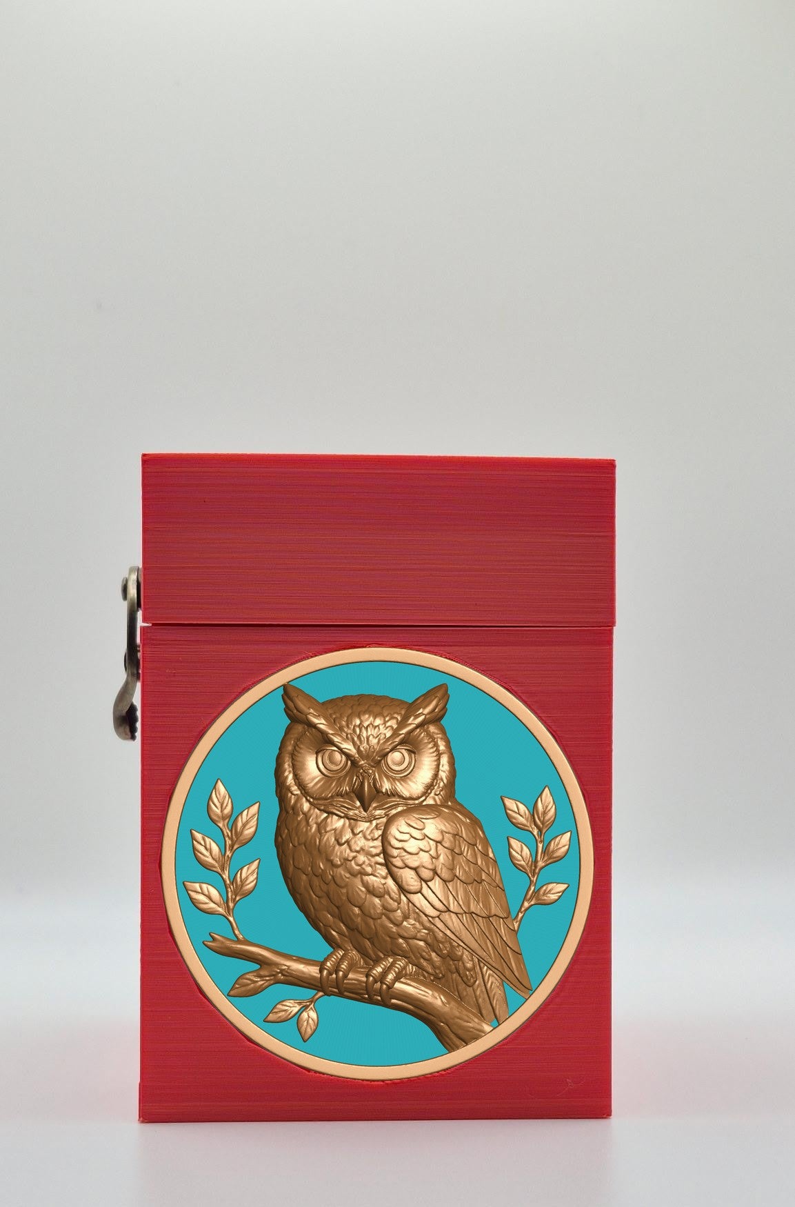 Owl Card Box — Red