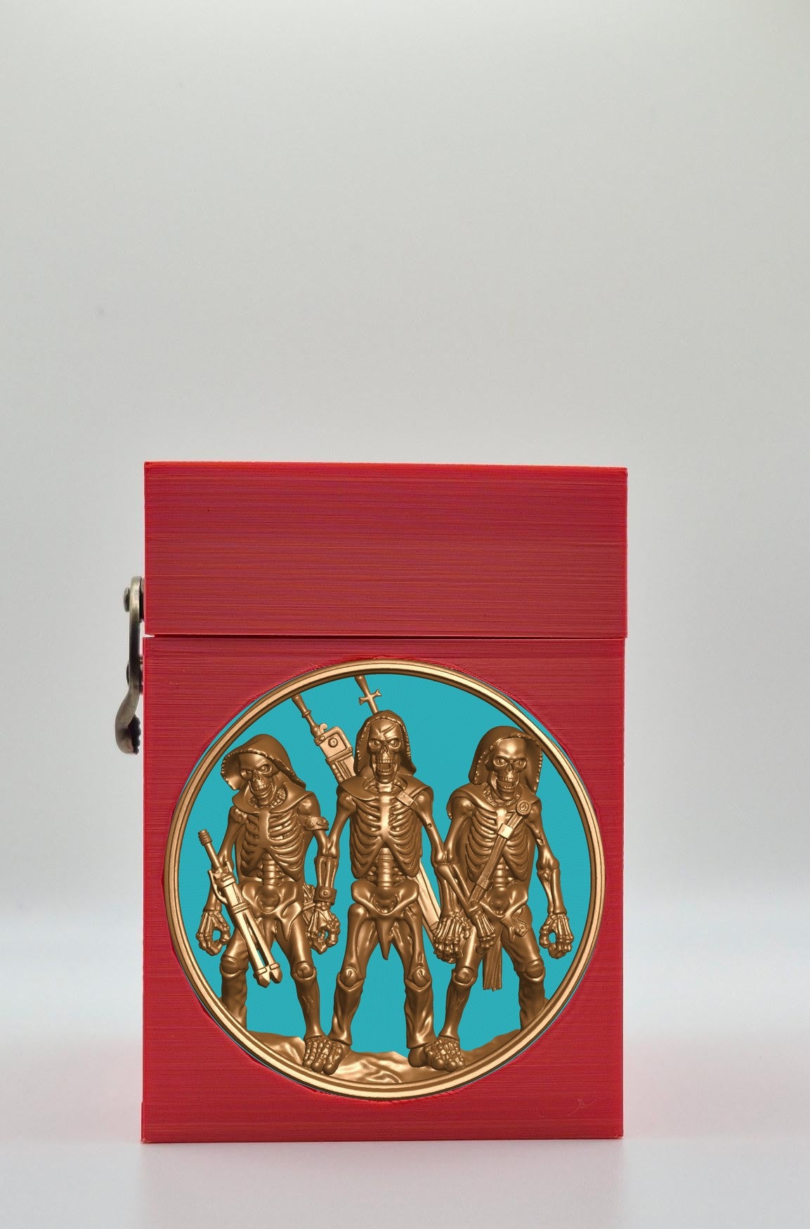 Skeleton Army Card Box — Red