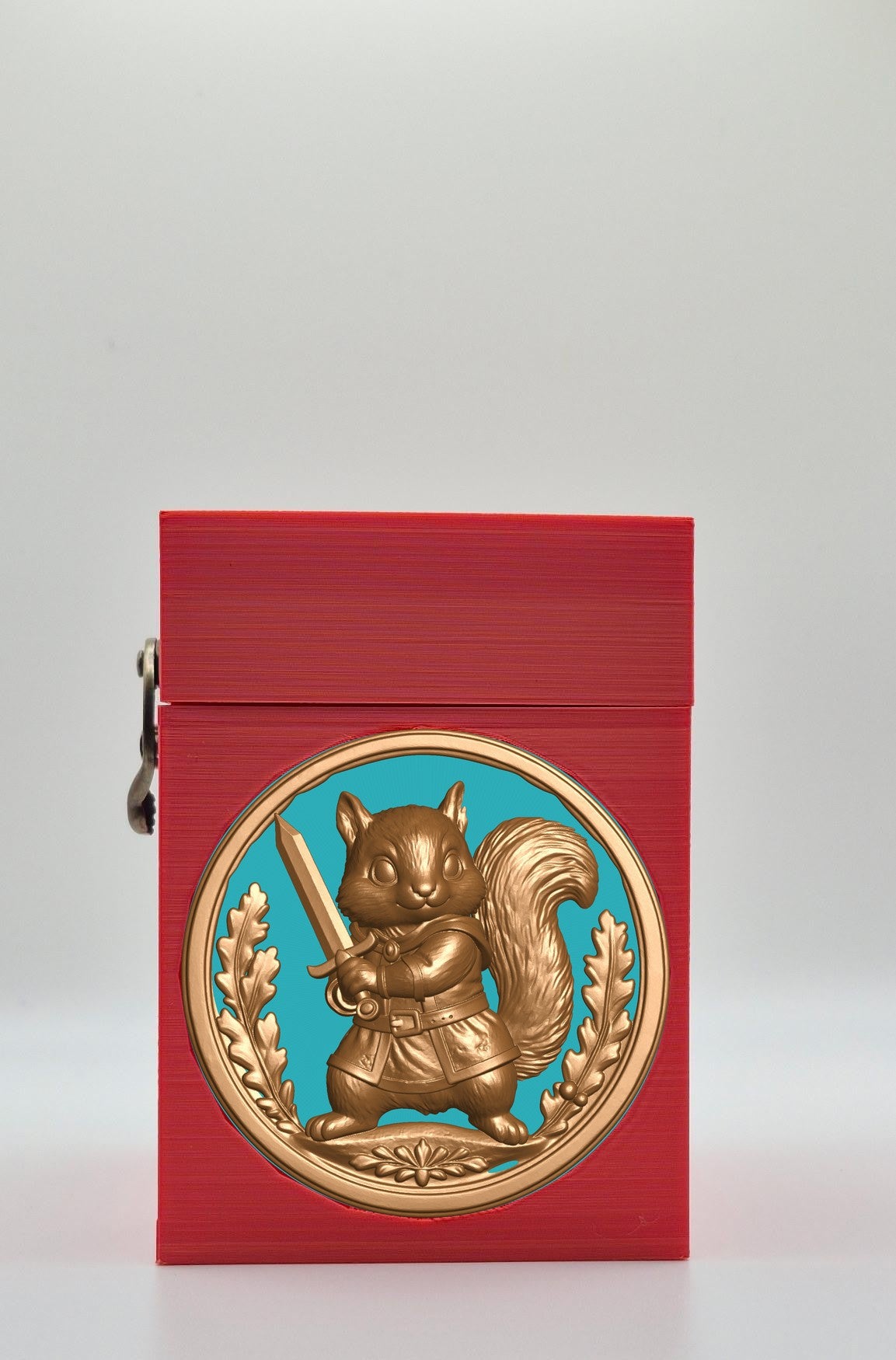 Squirrel Card Box — Red