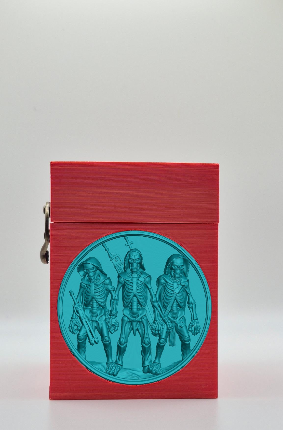 Skeleton Army Card Box — Red