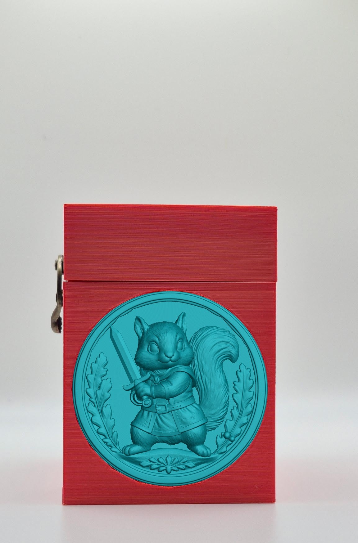Squirrel Card Box — Red