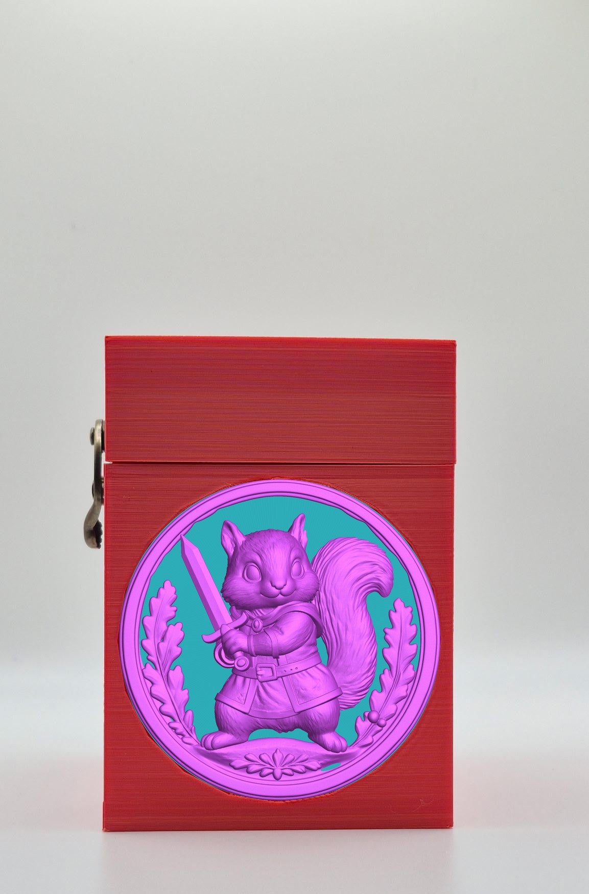 Squirrel Card Box — Red