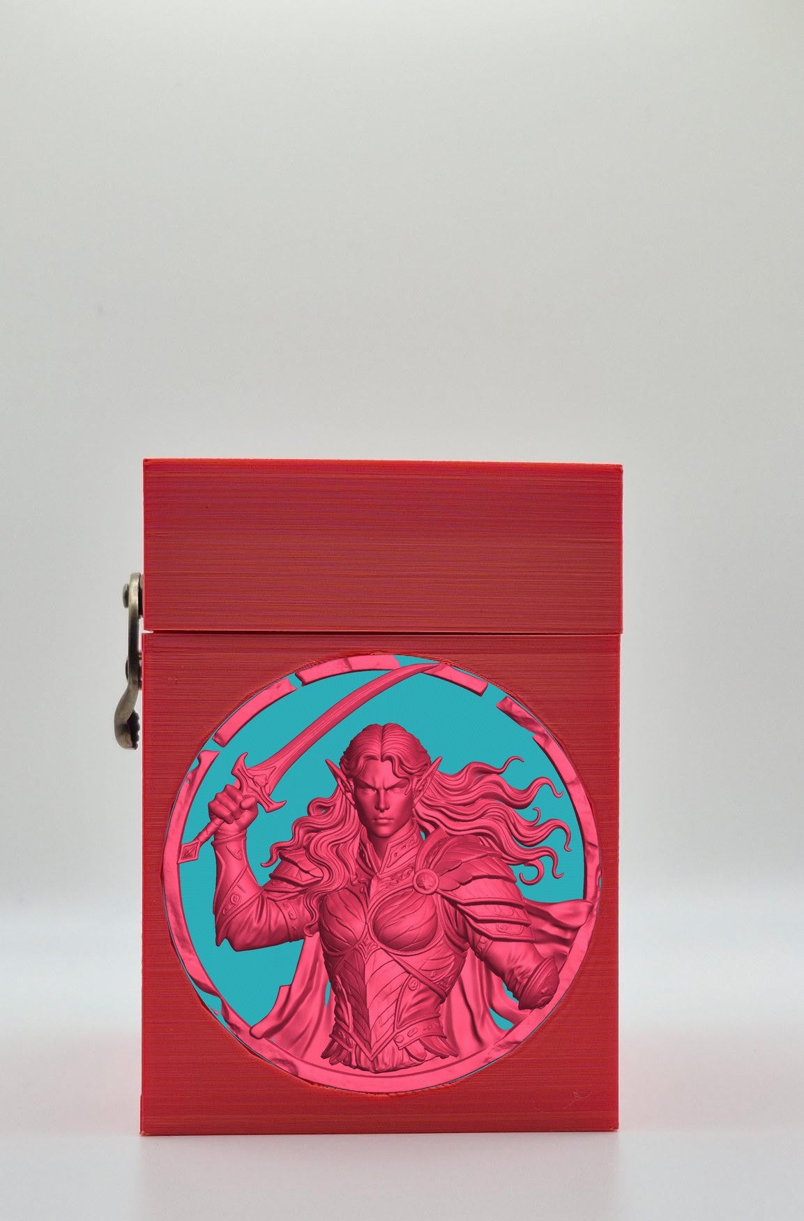 Elvish Warrior Card Box — Red