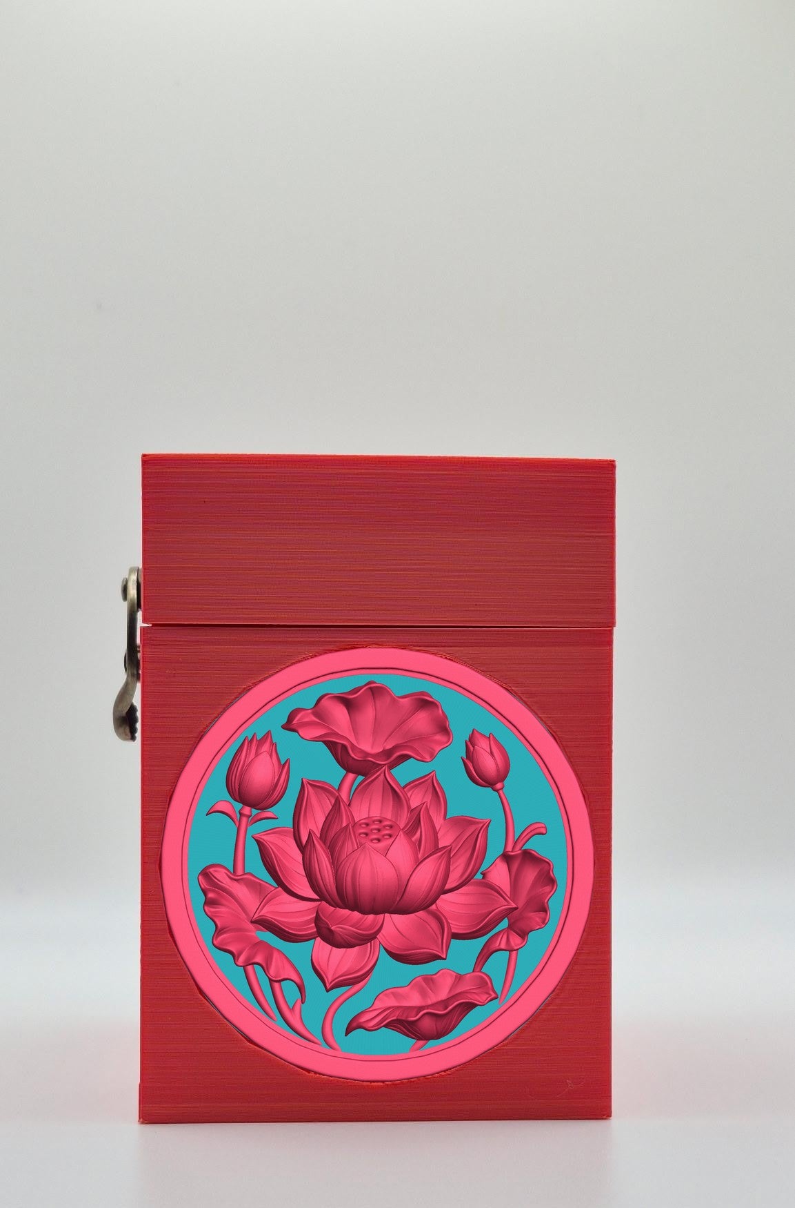 Lotus Card Box — Red