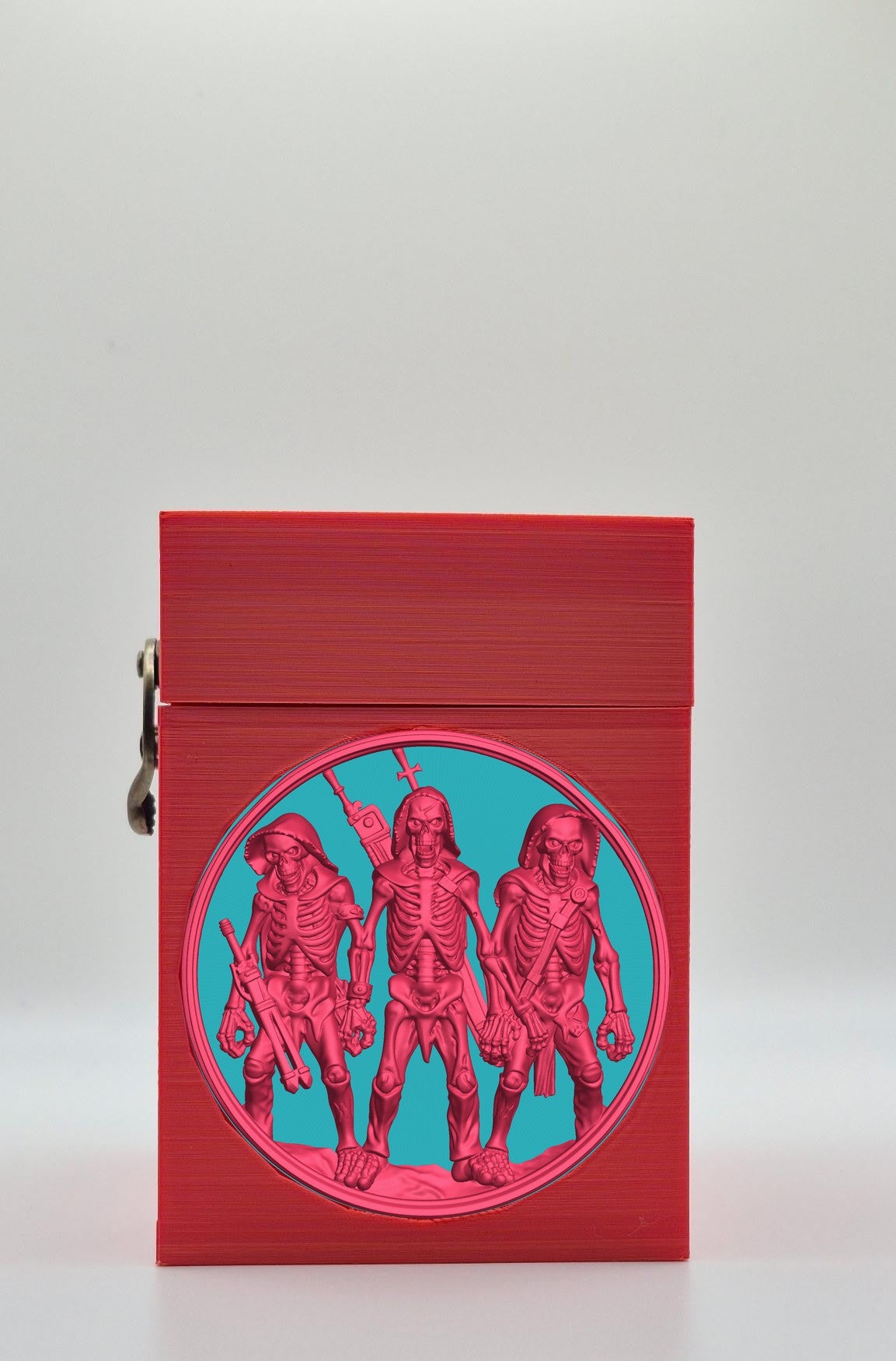 Skeleton Army Card Box — Red