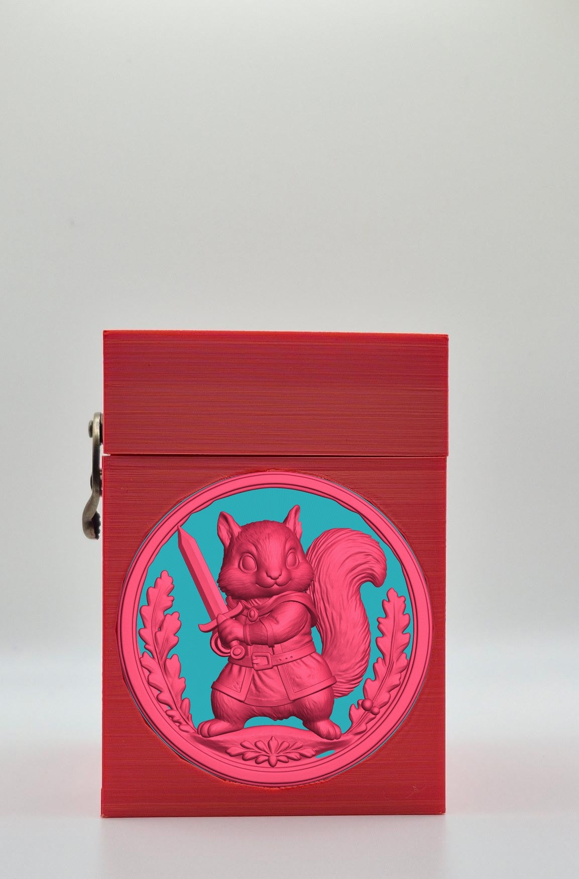 Squirrel Card Box — Red