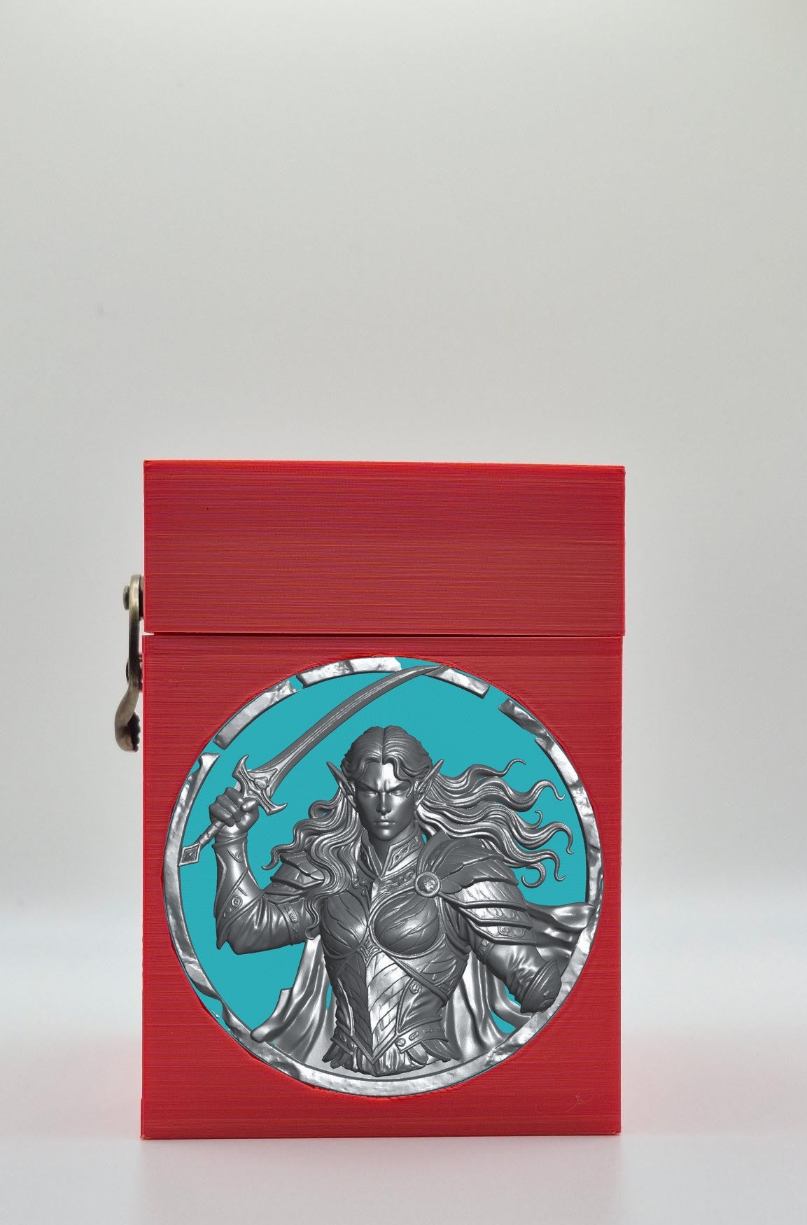 Elvish Warrior Card Box — Red