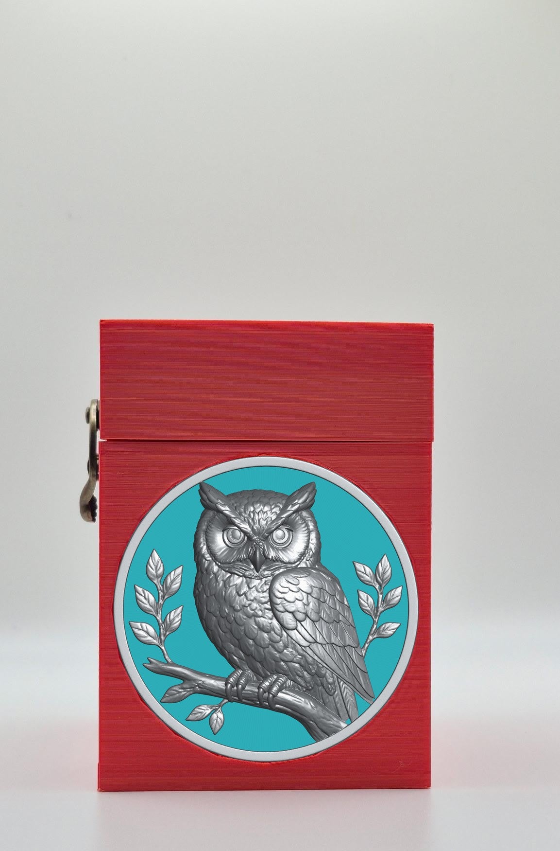 Owl Card Box — Red