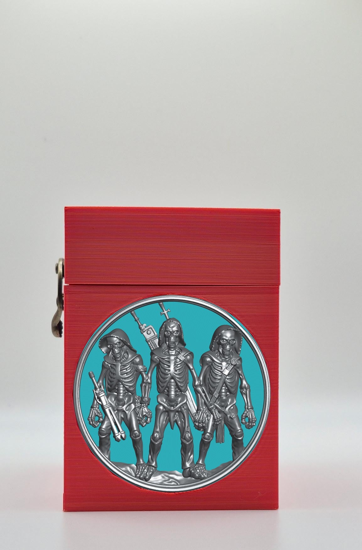 Skeleton Army Card Box — Red