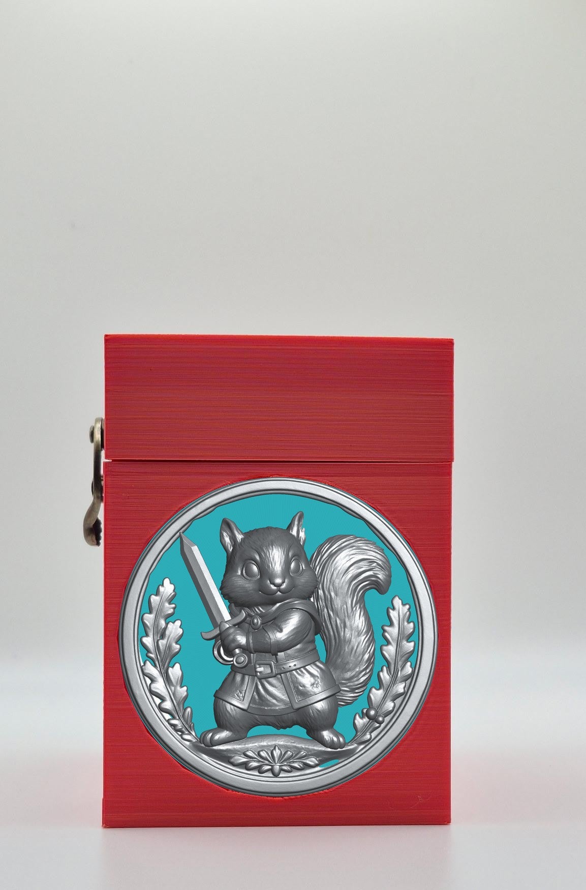 Squirrel Card Box — Red