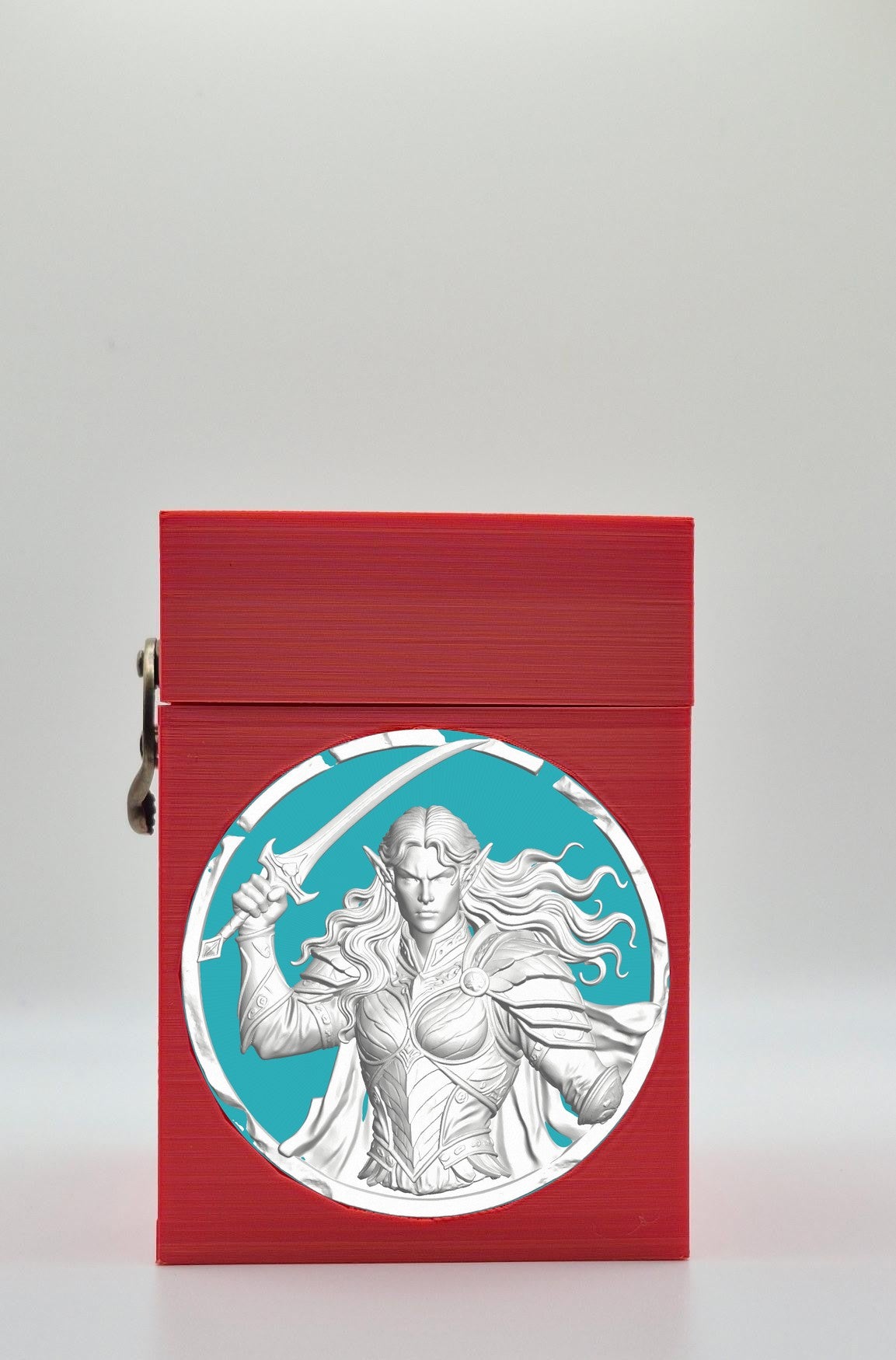 Elvish Warrior Card Box — Red