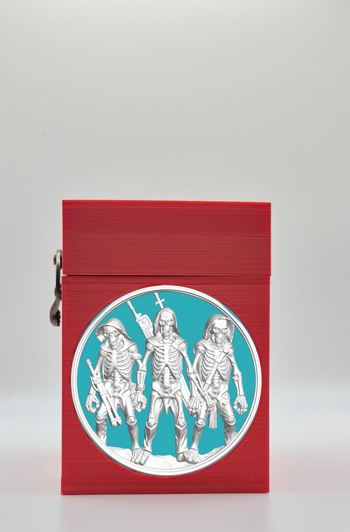 Skeleton Army Card Box — Red