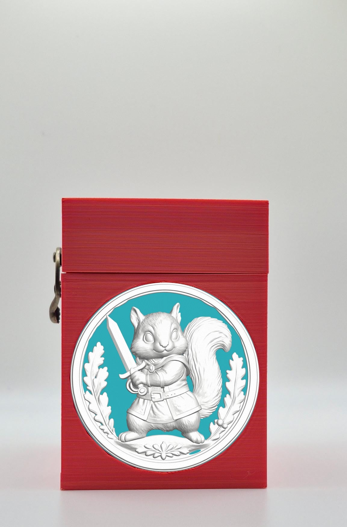 Squirrel Card Box — Red