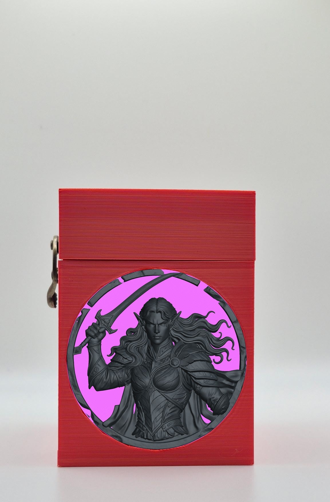 Elvish Warrior Card Box — Red