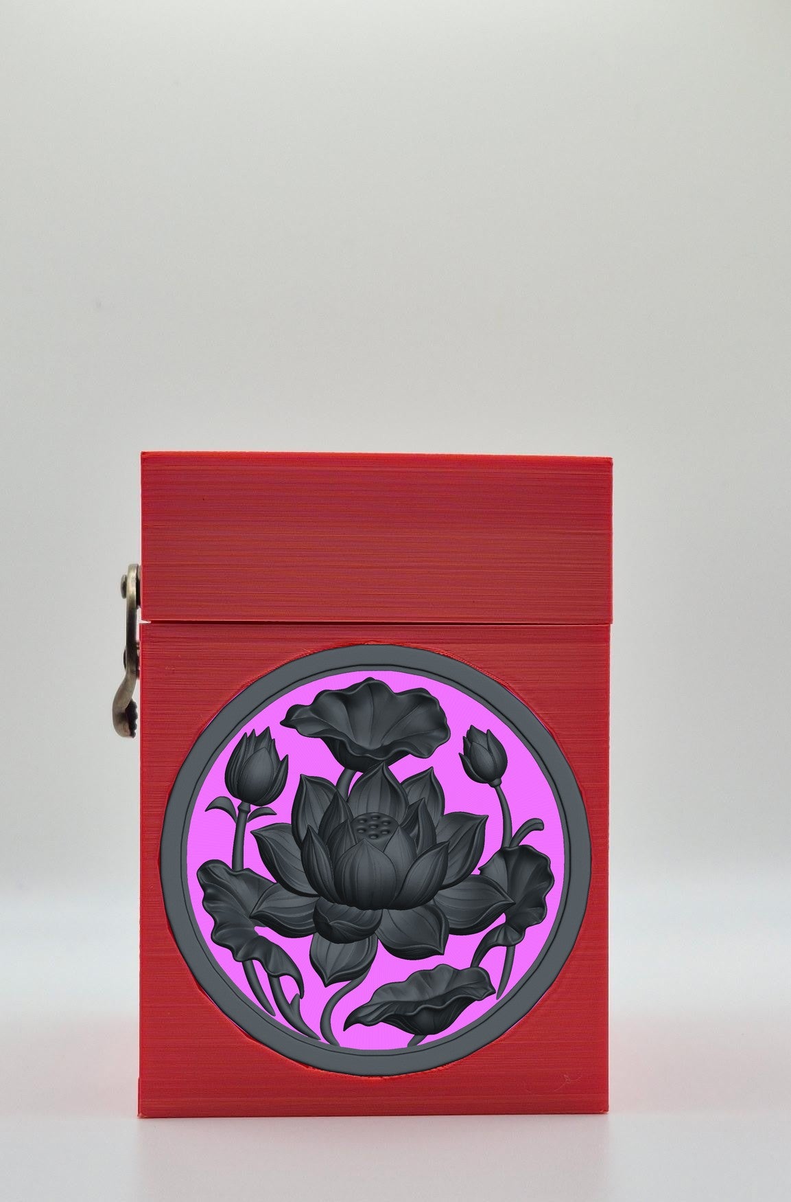 Lotus Card Box — Red