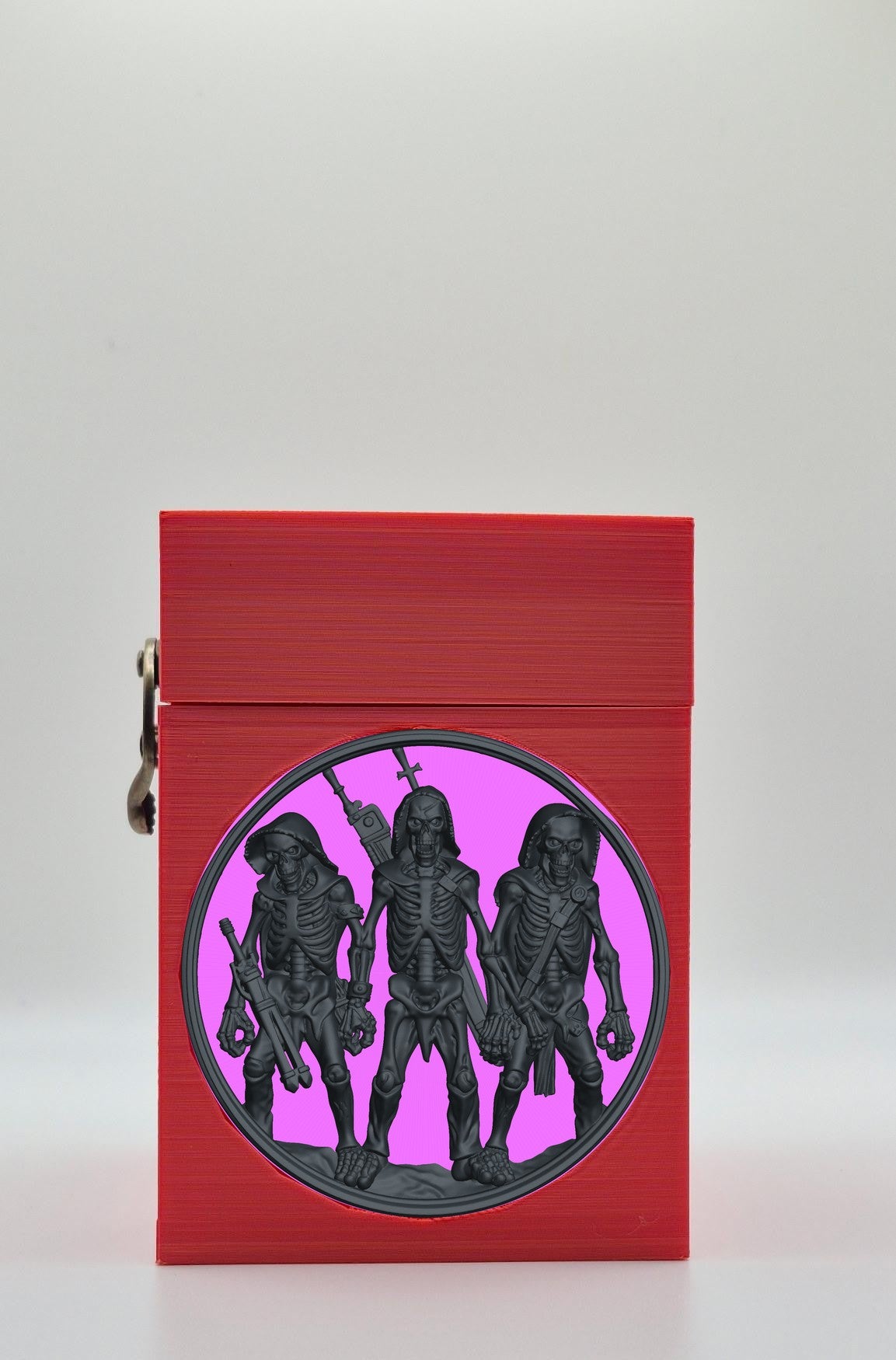 Skeleton Army Card Box — Red