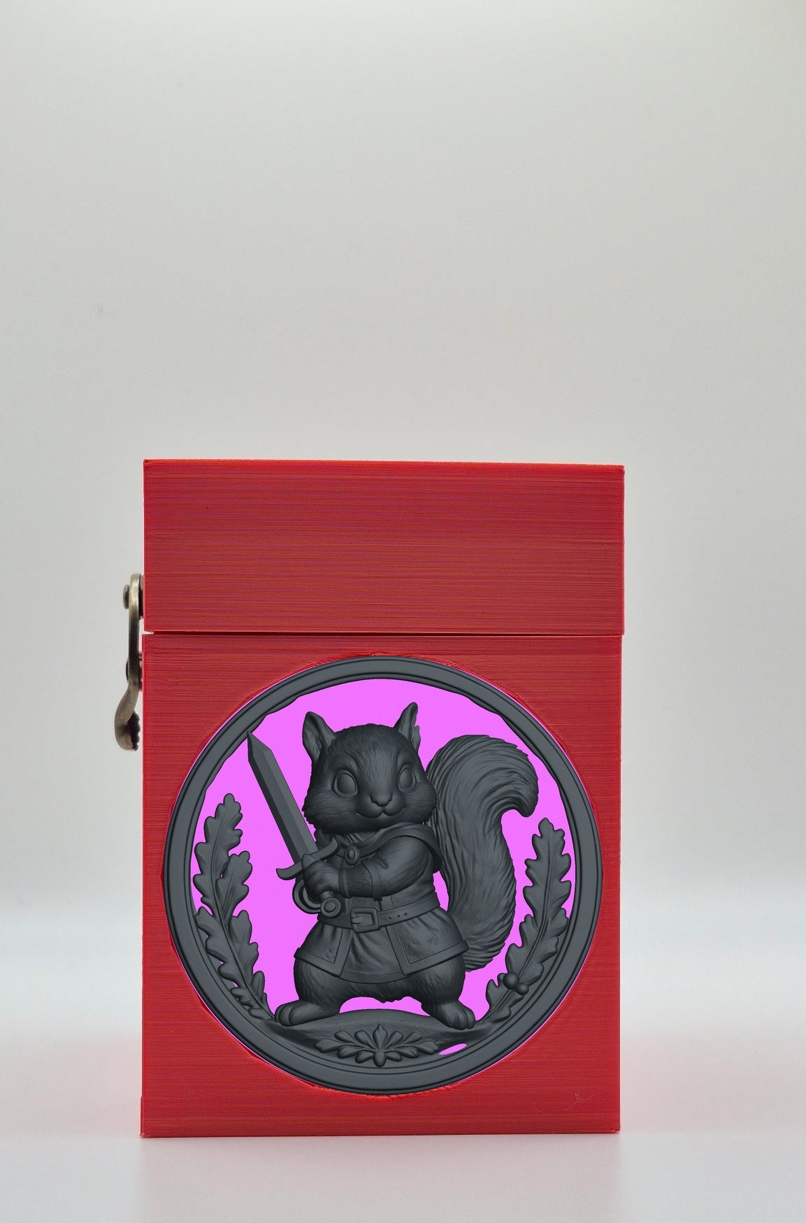 Squirrel Card Box — Red