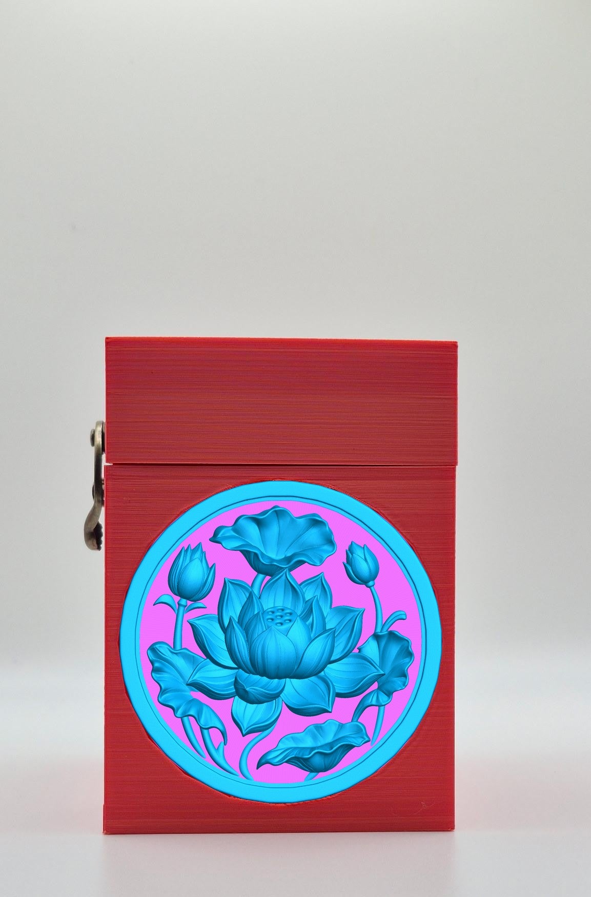 Lotus Card Box — Red