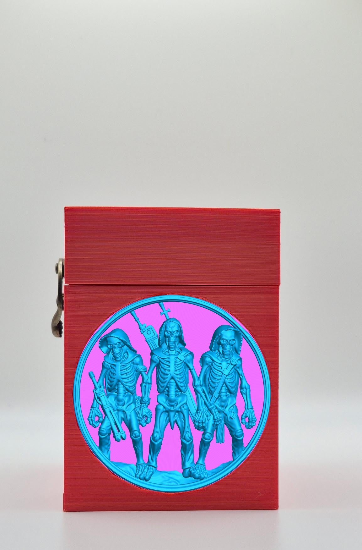 Skeleton Army Card Box — Red