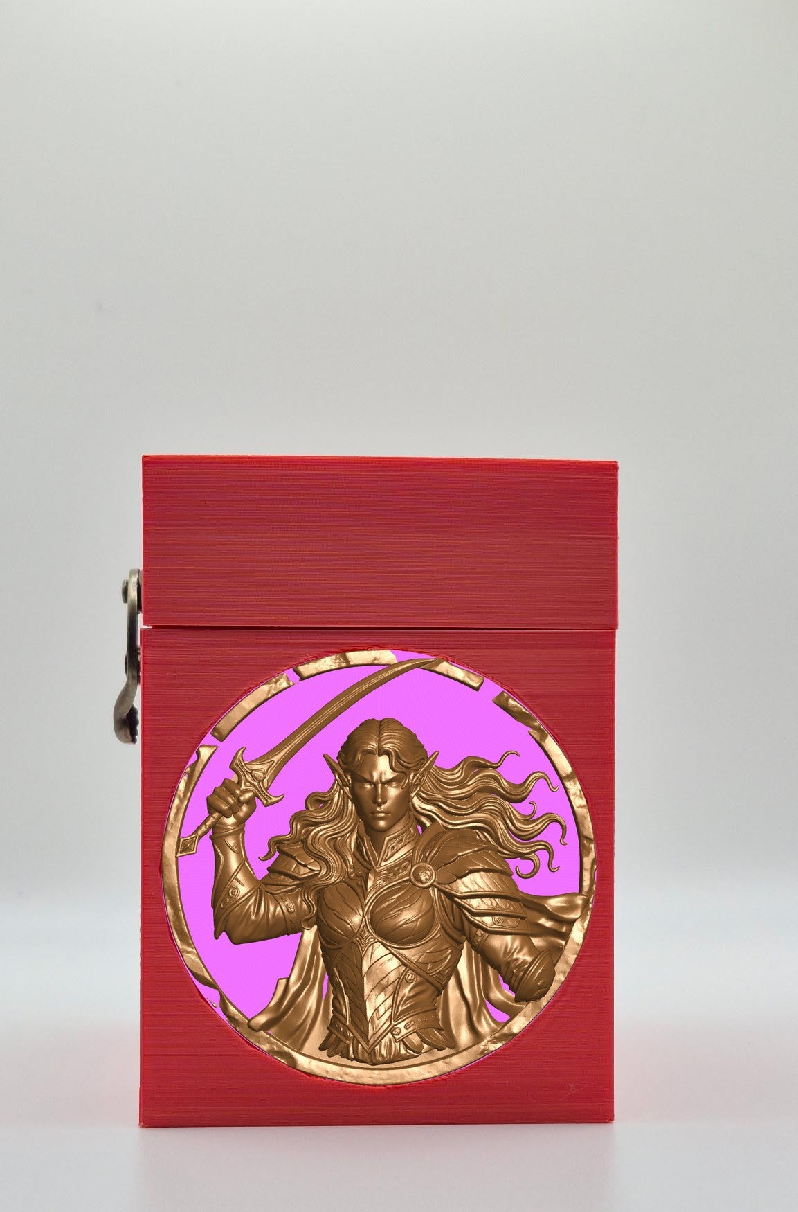 Elvish Warrior Card Box — Red