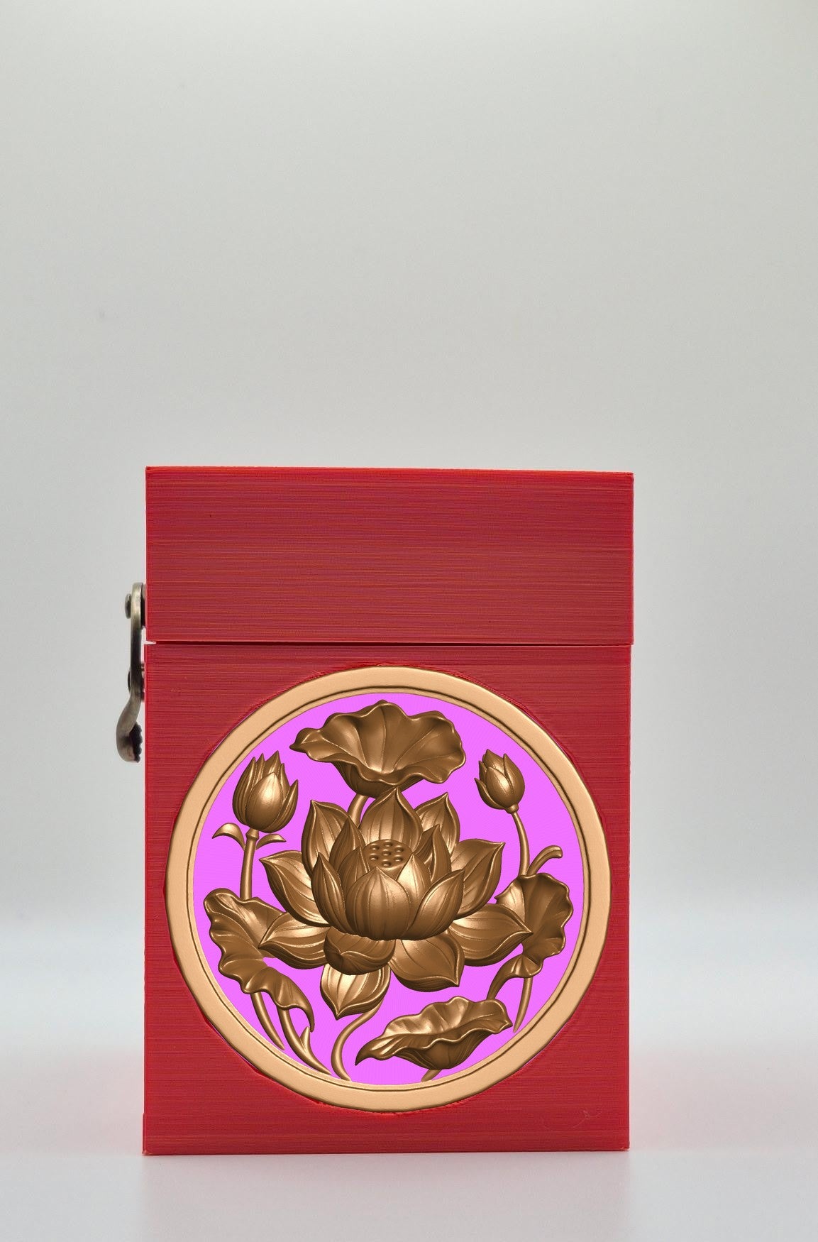 Lotus Card Box — Red