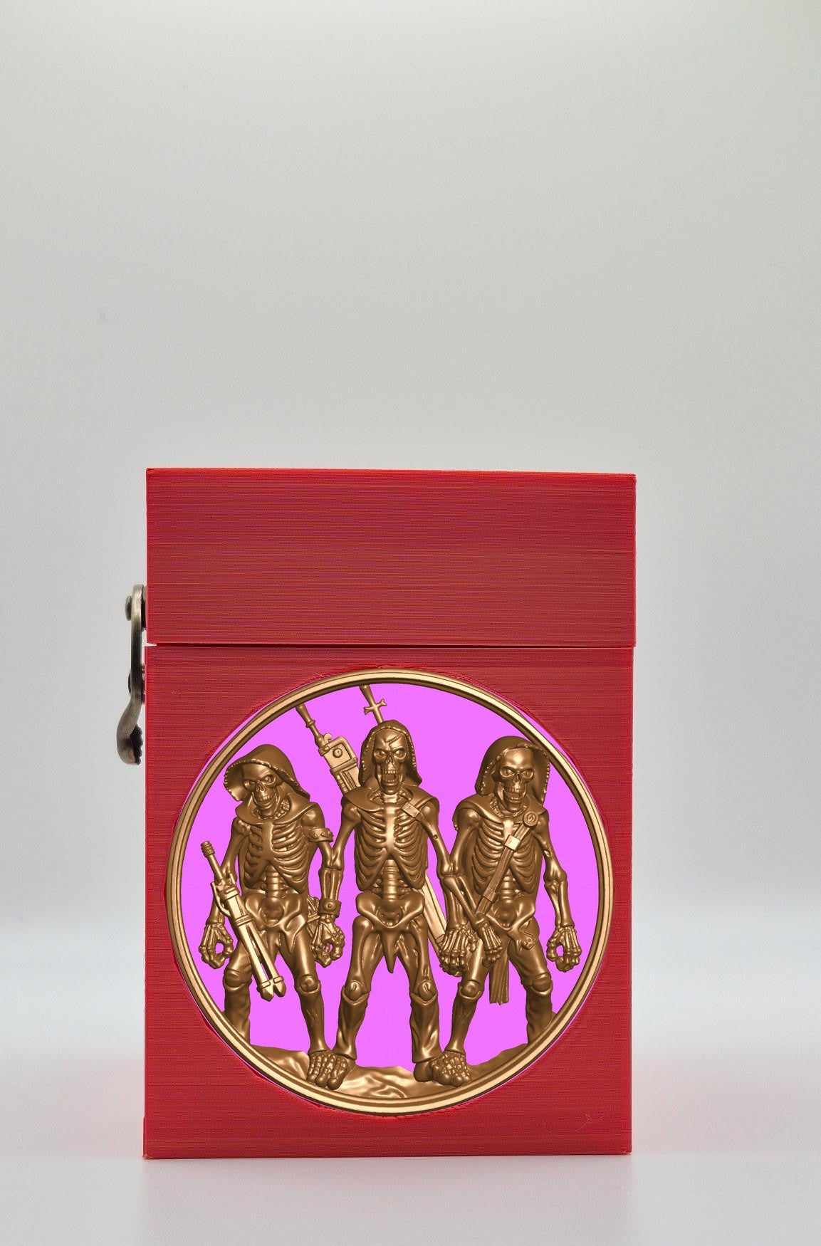 Skeleton Army Card Box — Red
