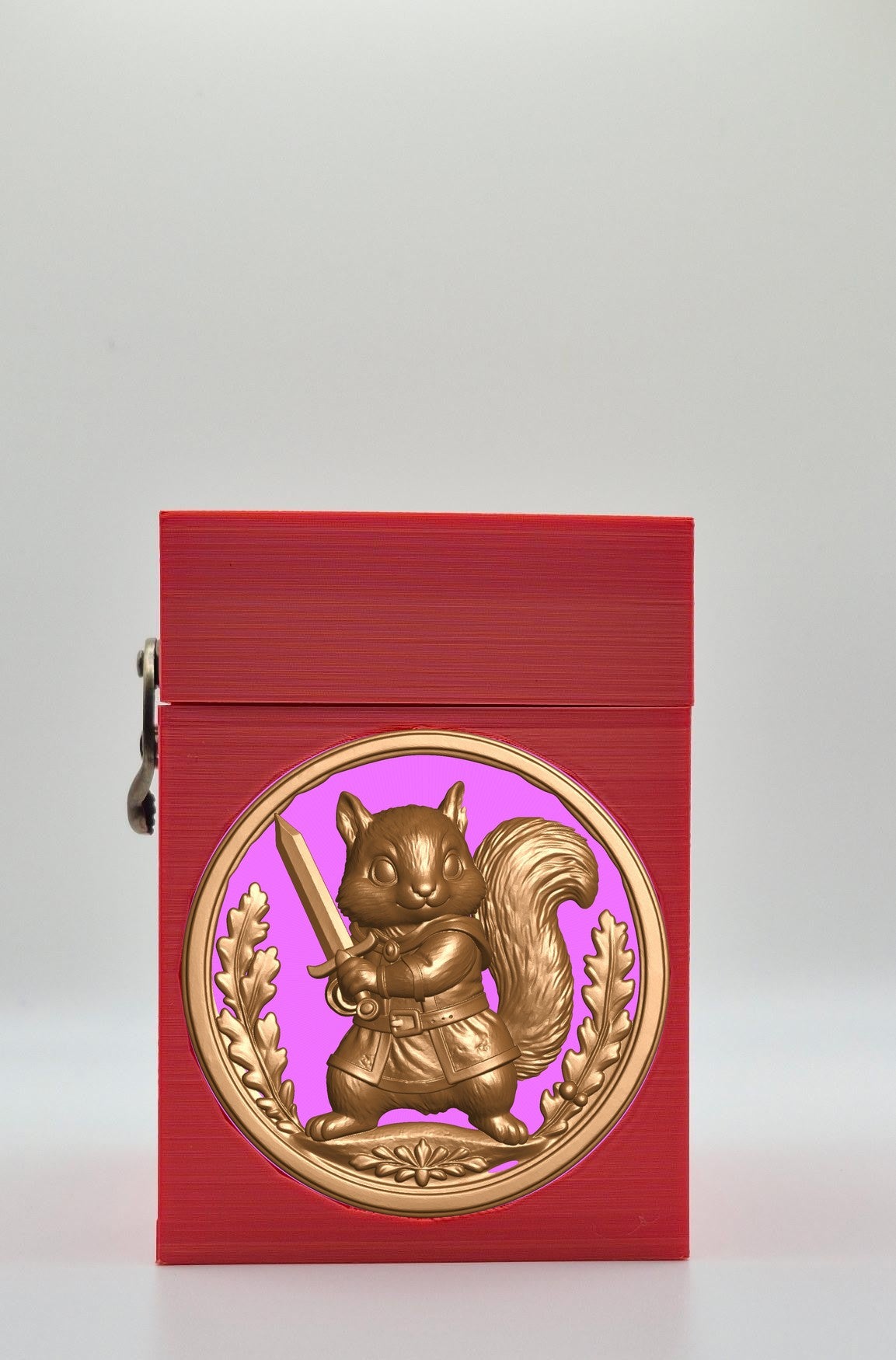Squirrel Card Box — Red