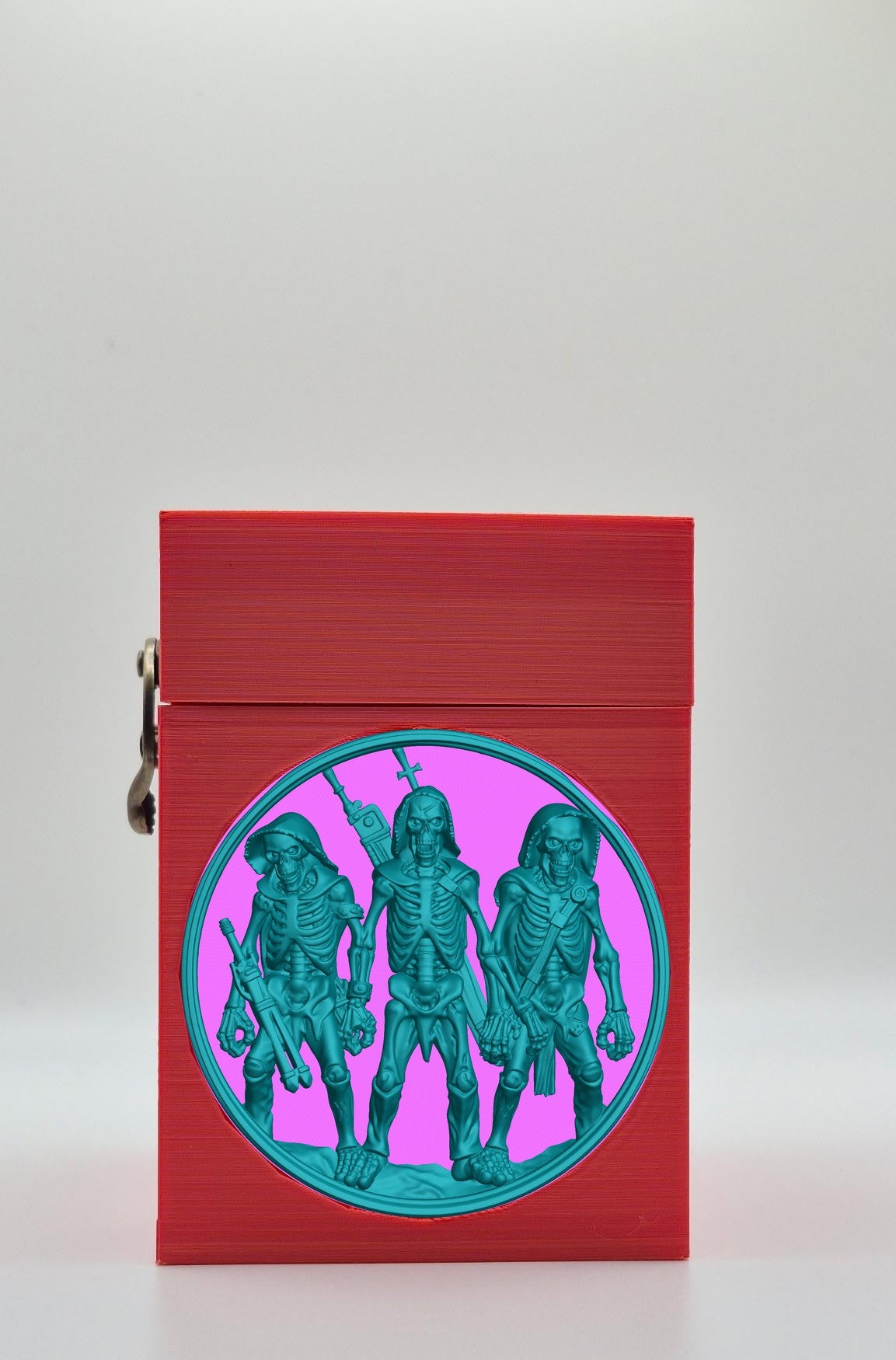 Skeleton Army Card Box — Red