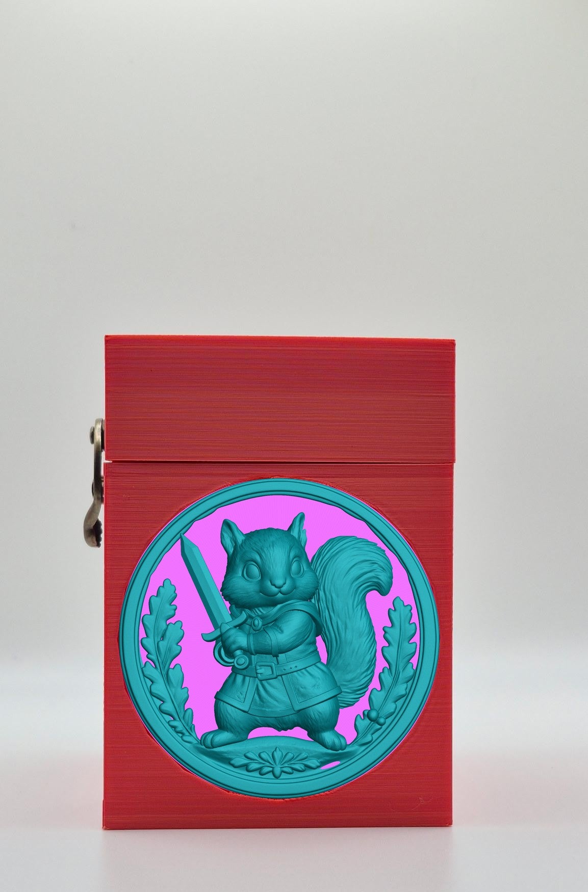 Squirrel Card Box — Red