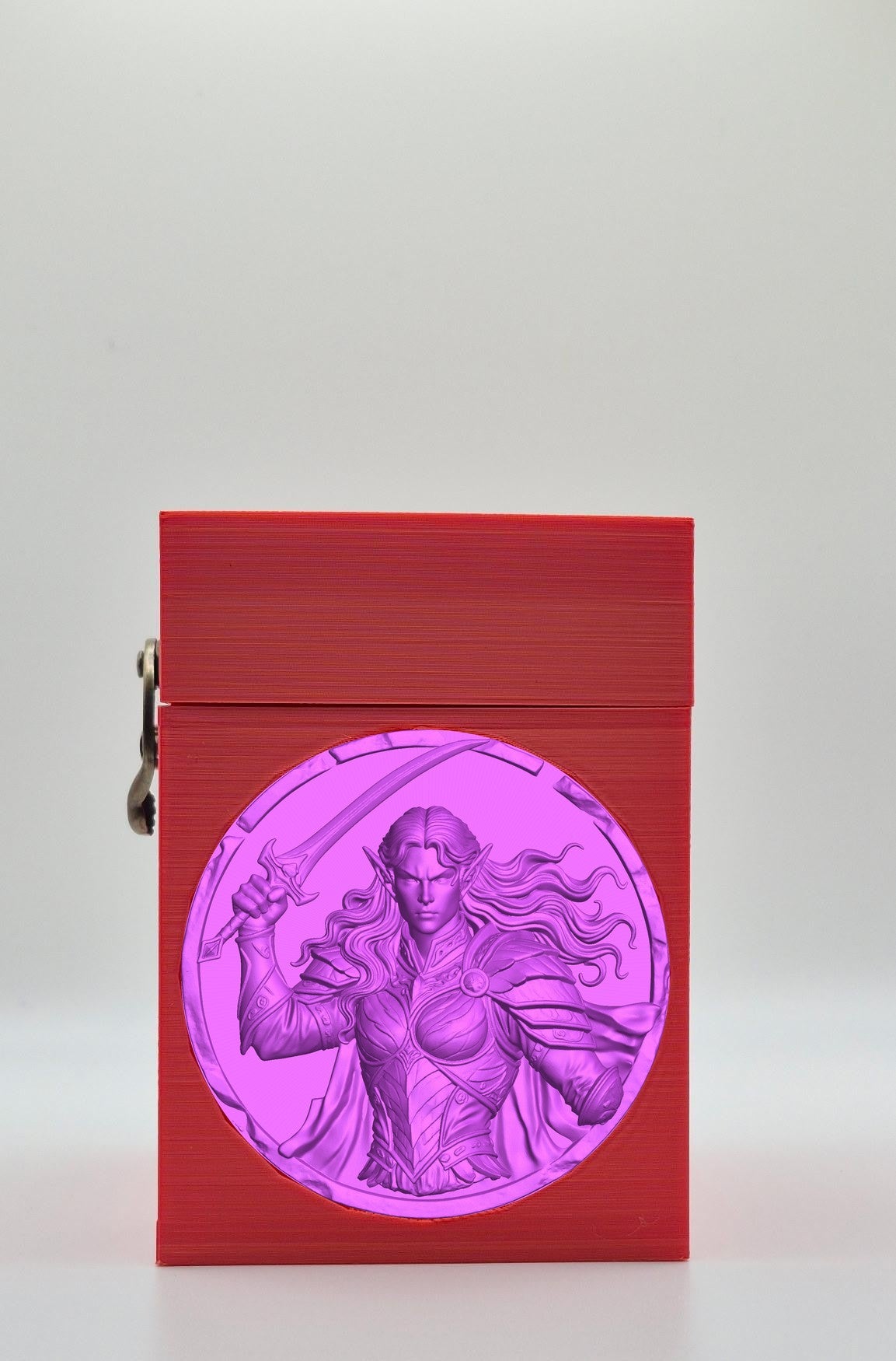 Elvish Warrior Card Box — Red
