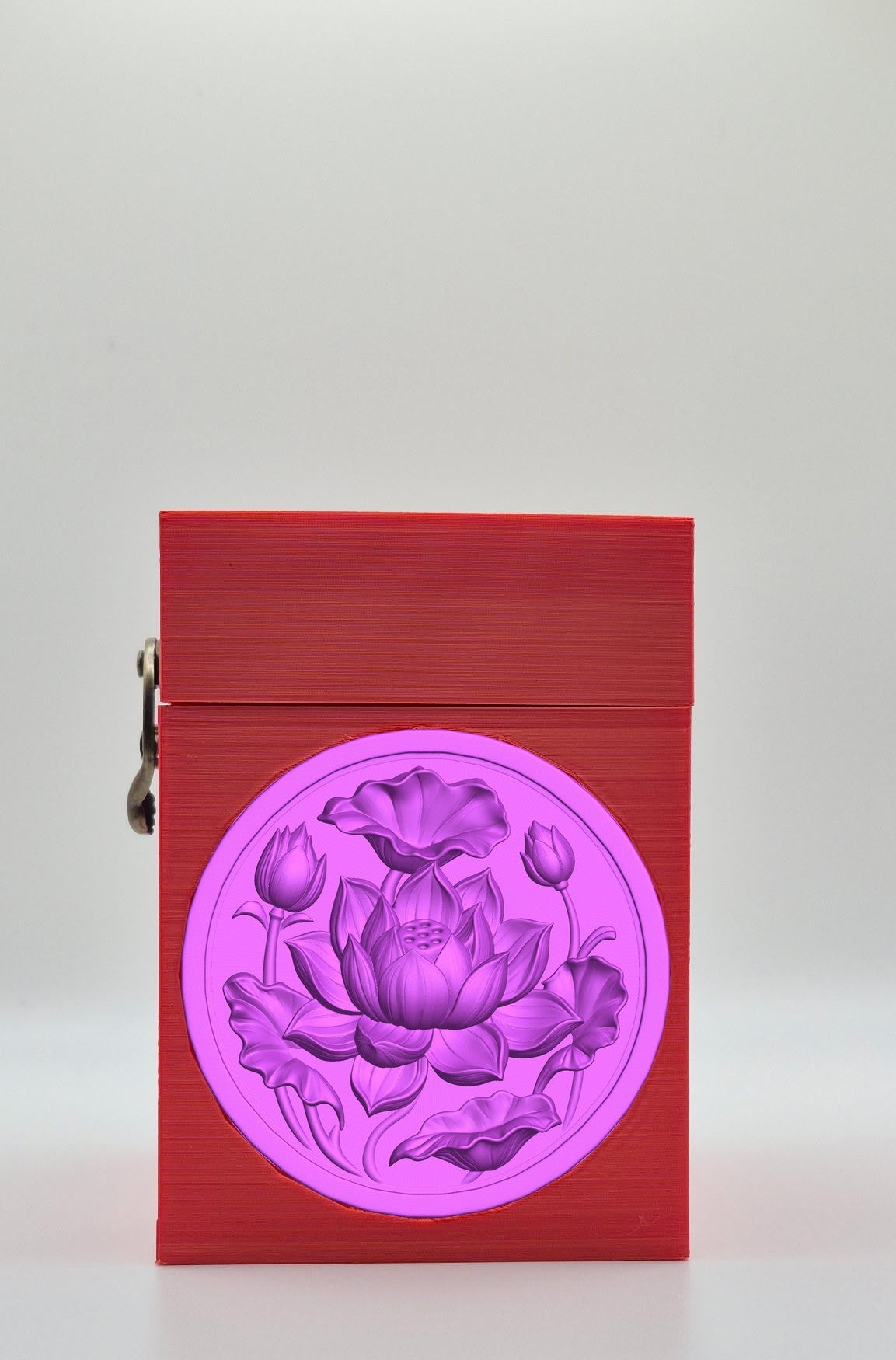 Lotus Card Box — Red