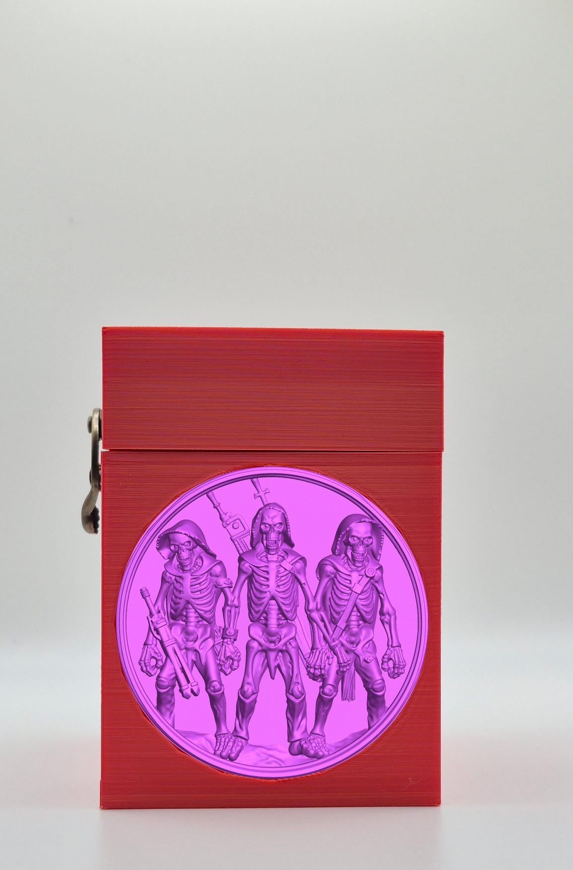 Skeleton Army Card Box — Red