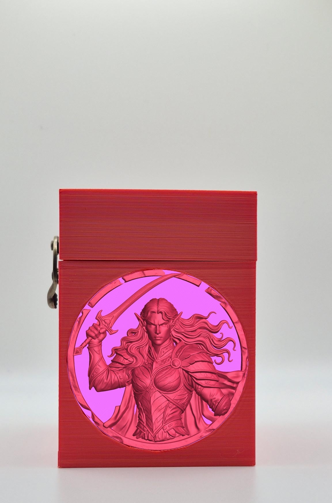 Elvish Warrior Card Box — Red