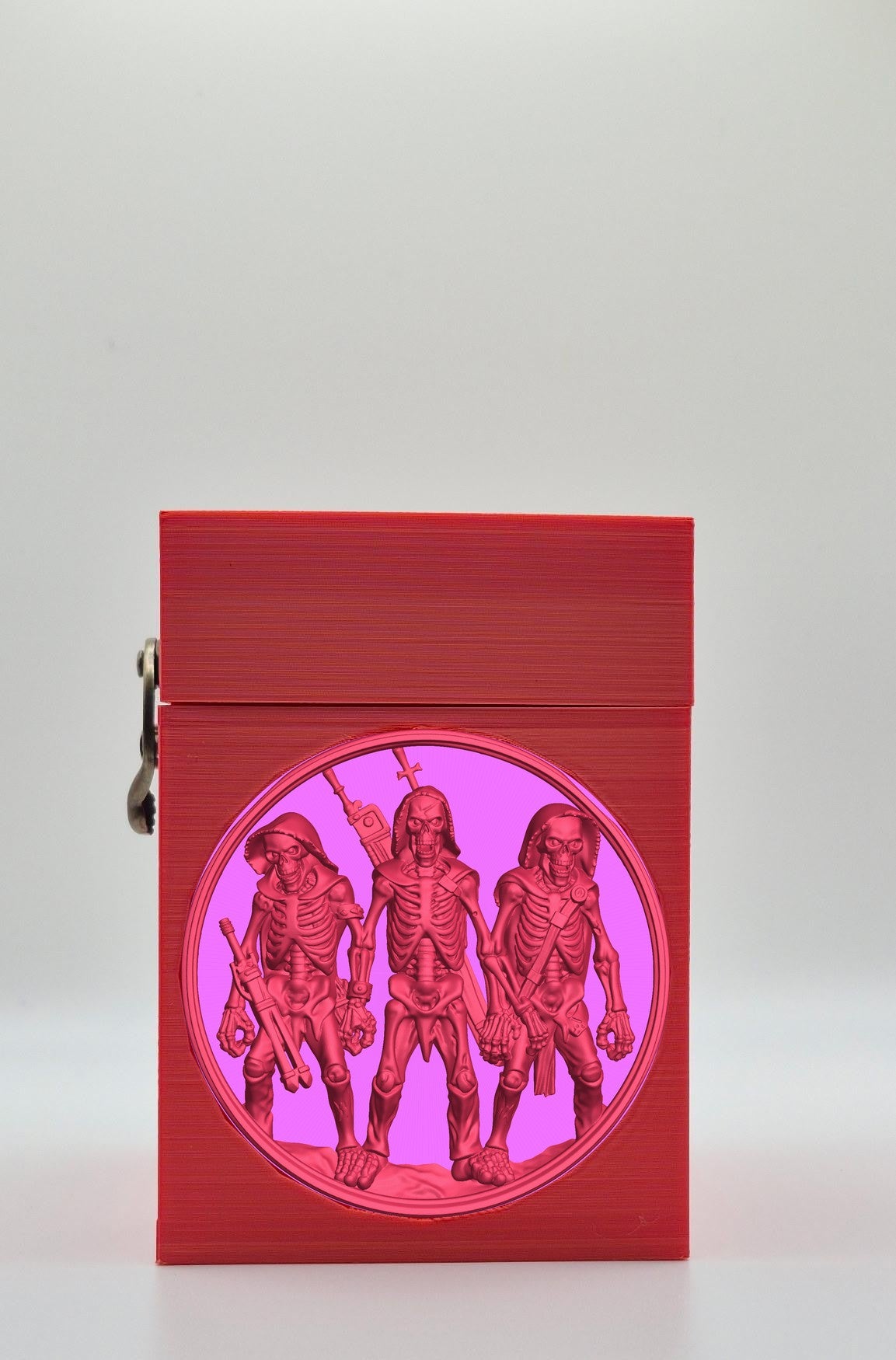 Skeleton Army Card Box — Red